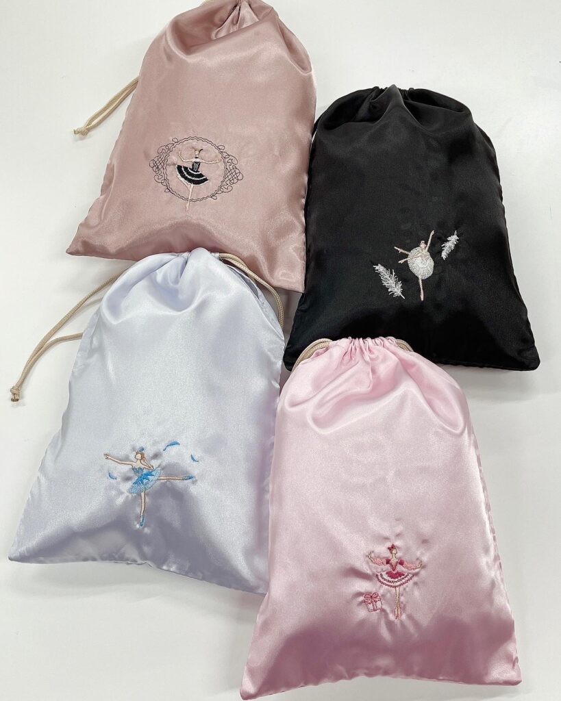 サテン巾着シューズバッグ | バレエ用品・レオタード 通販｜Ballet