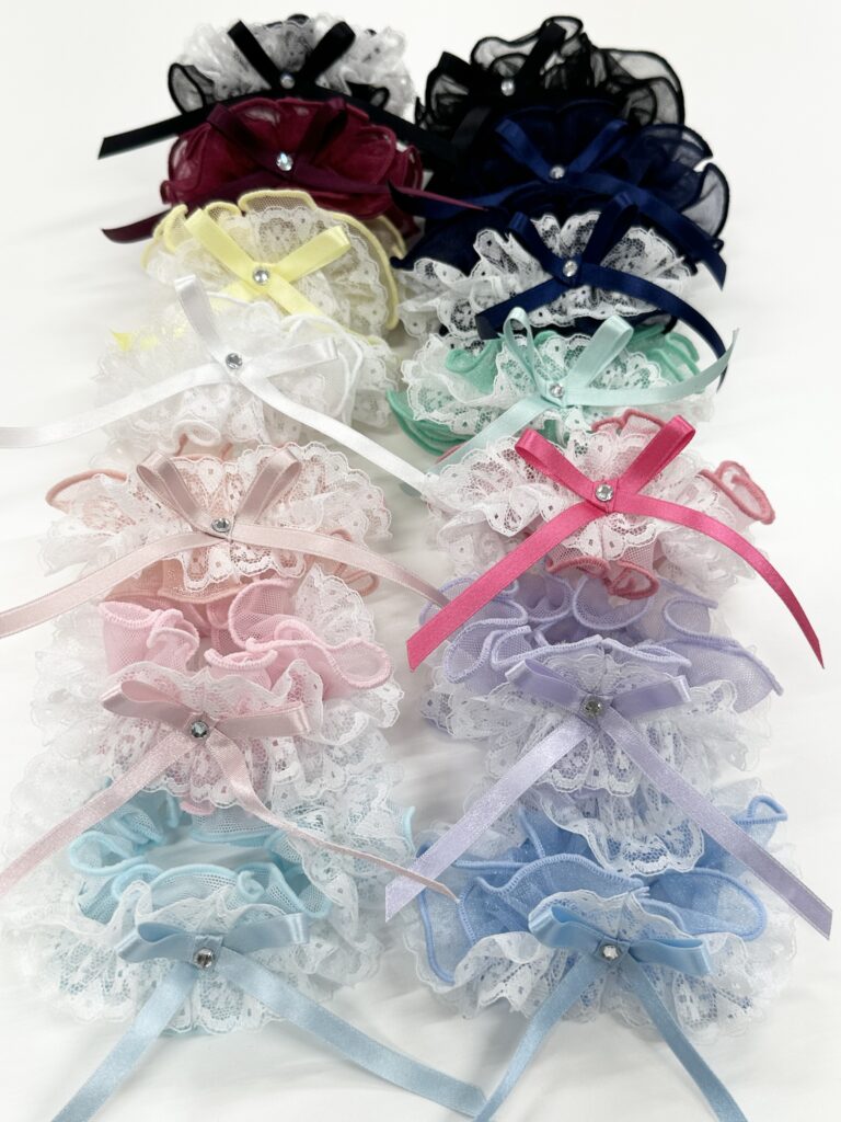 ピンクローズとレースダマスクリボンのキラキラ豪華スペシャル特大