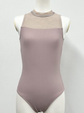 YUMIKO ベビーピンク　ベージュ 一部ベロア　長袖 ハイネック レオタード 楽天市場】バレエ 子供 レオタード キッズ ジュニア ナイロン