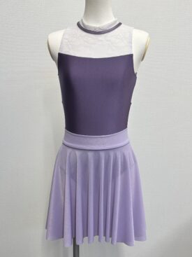 スティナレオタード【L】ネックリボン (ポーチ付き) stina / BLACK stina type L long ribbon